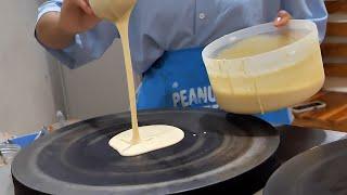 Amazing rainbow conflake banana crepe  - Thai Street Food