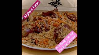 Afghani Pulao Recipe #shorts