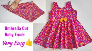 Umbrella Cut Baby Frock Cutting and stitching | Baby Frock cutting and stitching