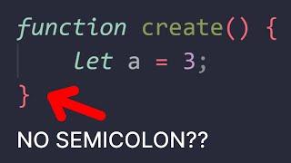 Semicolons In JavaScript; Where And Why?