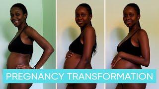 Pregnancy Bump Timelapse | Natural Nasheka | Transformation 11-41 weeks | Channel Mum