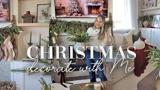 CHRISTMAS DECORATE WITH ME || CHRISTMAS DECORATING IDEAS 2024 || LIVING ROOM CHRISTMAS DECORATING