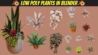 Blender 2.8 Tutorial: Creating Low-poly Plants