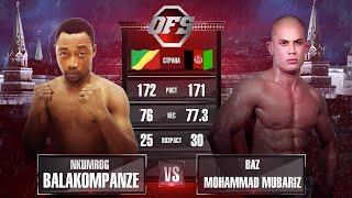 Афганец побил бойца за 7 секунд Nkumrog Balakompanze vs Baz Mohammad Mubariz OFS-11