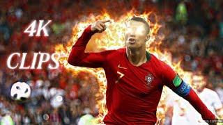 Cristiano Ronaldo Vs Spain 2018  Topaz +CC 1I 4K Upscaled Clips II