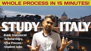 Study in Italy Complete process step by step | Scholarships in Italy | How to apply for Italy