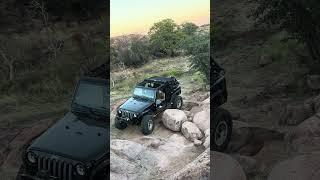 Can This Jeep Wrangler Make the last push up this rock