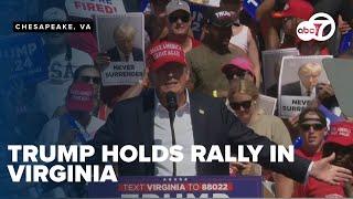 WATCH: Gov. Youngkin speaking at Trump Rally in Chesapeake, Virginia