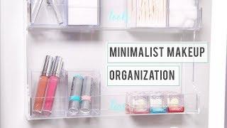 DIY Minimalist Makeup Organization