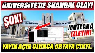 Sakarya Üniversitesi'nde skandal olay.. Mikrofon açık kalınca ortaya çıktı!