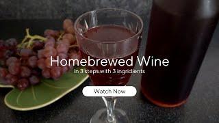 Simple home-brewed wine from berries