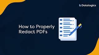 How to Properly Redact PDFs - Datalogics