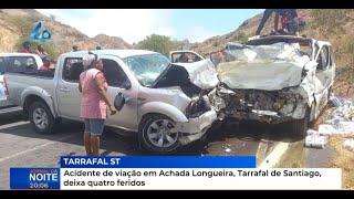Acidente de viação em Achada Longueira, Tarrafal de Santiago, deixa quatro feridos