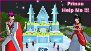 The Beautiful Ice Princess and The Brave Prince Story in Sakura School Simulator