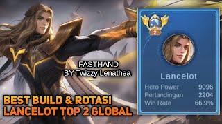 Best Build & Rotasi Lancelot Jungler 2023‼️TOP 2 GLOBAL LANCELOT‼️BY Twizzy Lenathea‼️