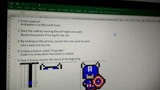 Learn to code: Pixel Art Drawing with Microsoft Excel