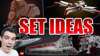 LEGO Star Wars PREQUEL UCS Set Ideas! (Venator, AT-TE, MTT, Anakin’s Starfighter, & More!)