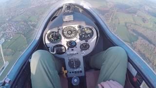 First glider training flight, Using the rudder and aileron together