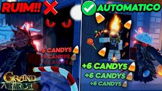 COMO FARMAR CANDIES AUTOMATICAMENTE no EVENTO de HALLOWEEN do GRAND PIECE do ROBLOX! MELHOR FORMA!!