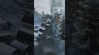 Extreme Overloading - Transporting 12 Metal Rolls through Hills - Amur | SnowRunner #shorts #gaming