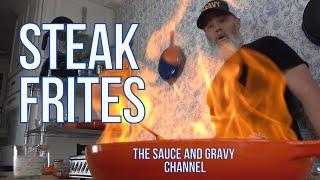 You Won't Believe What Happens Next!| Steak Frites | Sauce au Poivre | Bistro-Style Meal