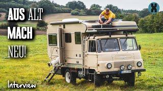 Upcycling-Robur – 1974 noch DDR-Militärfahrzeug, heute 4x4-Reisemobil