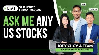 Live US Stock Analysis | DJI & S&P 500 Breakdown + 1GT Indicator Signals | Ask Me Any Stocks (AMAS)