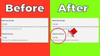 How to Increase RAM on PC & Laptop || Increase Virtual Memory on Windows 10 / 11 for Gaming - 2023