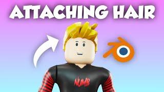 HOW TO ATTACH HAIR/ACCESORIES TO A RIG (Roblox GFX) (Blender)