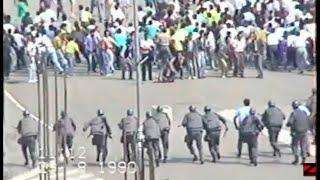 Demonstrata 08/1990 e shtypur brutalisht nga forcat serbe, Prishtina, Kosova