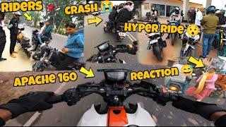 || Kasia Hyper Ride ️With My || Apache 160 Reactions || @ansuu_vlogs