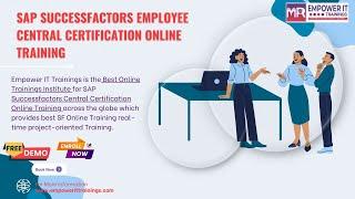 SAP Successfactors Employee Central Training | SuccessFactors Employee Central class & Certification