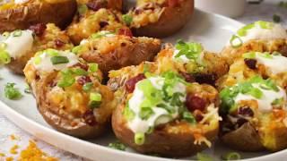 Stuffed Potato Skins Recipe - THE BEST!