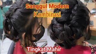 Sanggul Modern Kombinas.@agustinasembiringMUA.Hairdo