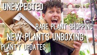 A very fun planty vlog! Costa Farms new plants unboxing! Cactus! Rare Plant Shopping & Planty Update