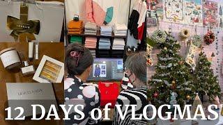 VLOGMAS DAY 3 - Boston Holiday Market, PR Package Haul, Customize a matching set with me