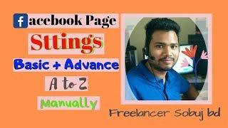 Facebook business page and Fen page settings step by step