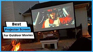  Best Projector Screen For Outdoor Movies | Top 5 Projector Screens For Outdoor (Buying Guide)