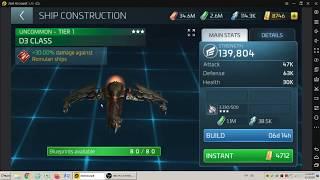 Gods Miracles D3 Klingon Ship Build Costs 500 Crystal 1 1M Tritanium 38 5K Dilithium STFC1 w Anh-Kim