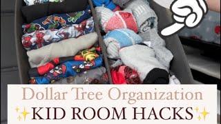 VIRAL  Dollar Tree HACKSfor KIDS ROOM #organization #hacks #diy #dollartree #home