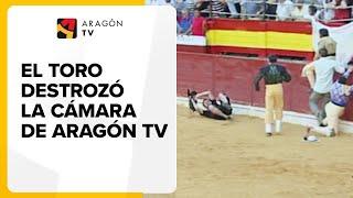 #Momentazo4 | El toro destrozó la cámara de Aragón TV