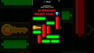 16 November hamster combat mini key mini game puzzle gaming key level