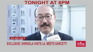 Exclusive: Shringla visits LA, meets Garcetti | Diya TV News