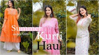 Summer Kurti Haul starting at Rs.380/- |Cotton Unique Kurtis from @RangitaEthnic |Charchita Sarma