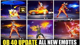 OB39 NEW EMOTES FREE FIRE | TOP 10 CHANGES IN FREE FIRE AFTER OB39 UPDATE | GARENA FREE FIRE MAX