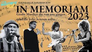 In Memoriam 2023 - Musik-Stars die 2023 von uns gingen und die Musik veränderten oder etwas bedeuten