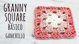 CÓMO TEJER GRANNY SQUARE BÁSICO FÁCIL | Ganchillo - Crochet | Lanas y Ovillos