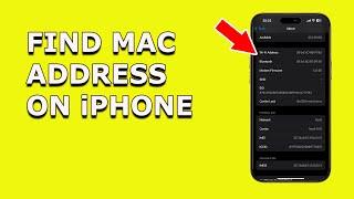 How to find MAC address on iPhone | How to find mac address in iPhone