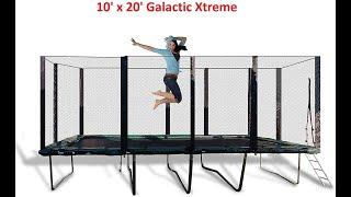 TRAMPOLINE Best Trampoline USA - Galactic Xtreme Gymnastic Outdoor Trampoline with Net Enclosure