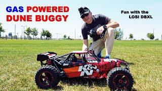 Giant Gas Powered RC Dune Buggy - Fun with the LOSI DBXL